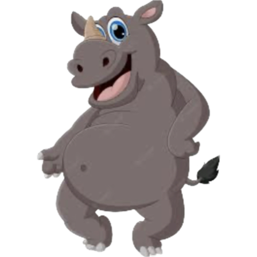 alt-tekst happy rhino
